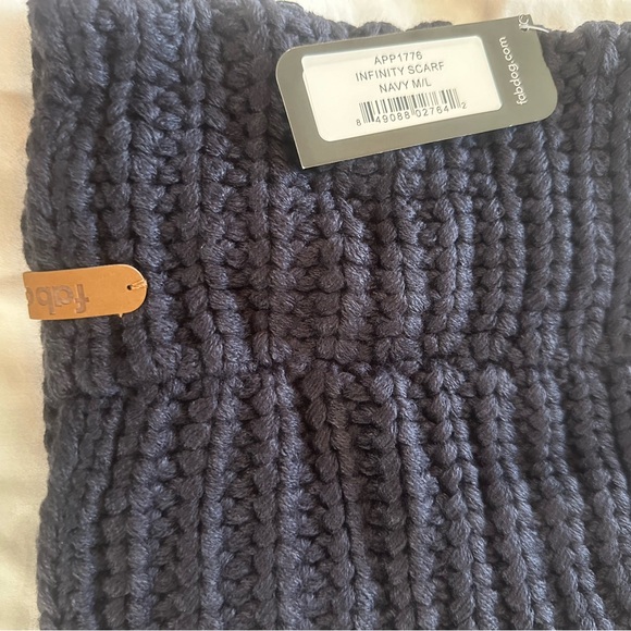 Navy Infinity Scarf - Picture 4 of 8